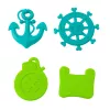 LEAN TOYS Conjunto de baús de tesouro para mergulho e diversão aquática, castanho, 21 peças
