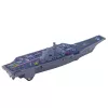 LEAN TOYS Porta-aviões militar com luz e som, propulsão por fricção, 24 cm