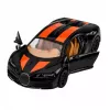 LEAN TOYS Carro metálico desportivo com luz e som, recuo, preto, 1:32