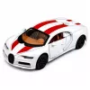LEAN TOYS Carro metálico desportivo com luz e som, propulsão por recuo, branco, 1:32
