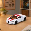 LEAN TOYS Carro metálico desportivo com luz e som, propulsão por recuo, branco, 1:32