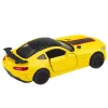 LEAN TOYS Carro desportivo metálico com portas de abrir, luzes e sons, amarelo, 1:32