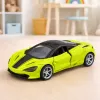 LEAN TOYS Carro desportivo metálico com propulsão, luzes e sons, verde, 1:32