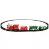 LEAN TOYS Comboio clássico mini a pilhas, locomotiva e vagões com carris, 13 peças