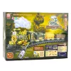 LEAN TOYS Comboio clássico dinossauros com luzes, sons e fumo, 39 peças