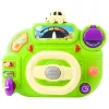 LEAN TOYS Volante interativo para crianças – simulador de condução com luz e som, verde