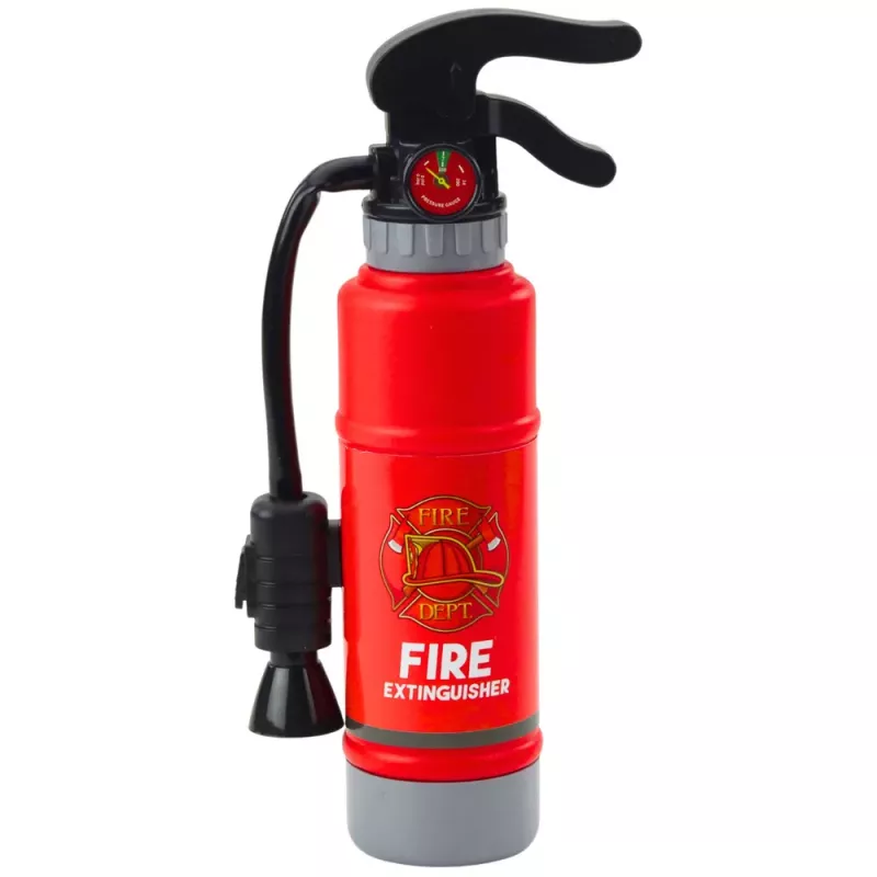 LEAN TOYS Extintor de brinquedo para pequenos bombeiros com função de spray de água