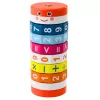 LEAN TOYS Puzzle educativo de matemática para crianças Nuka com rolos de contagem - azul
