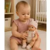 LEAN TOYS Boneca bebé, roupa rosa, chapéu, babete, 18 cm