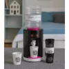 LEAN TOYS Dispensador de água de brincar para crianças com luz e som, rosa