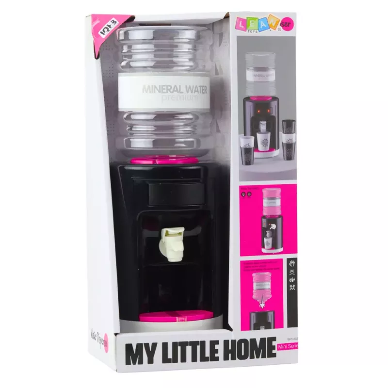 LEAN TOYS Dispensador de água de brincar para crianças com luz e som, rosa