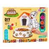 LEAN TOYS Conjunto criativo tigela para cão para pintar, tintas, pincel, DIY, 6 peças