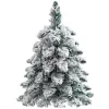 LEAN Árvore de Natal artificial decorativa em tronco com neve, 60 x 16 cm