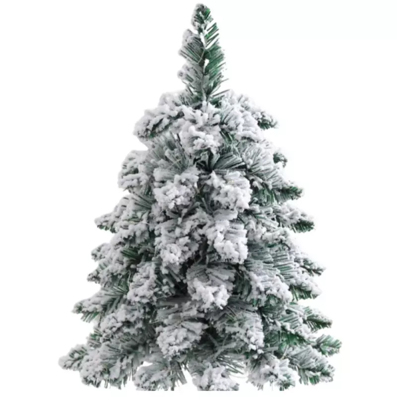 LEAN Árvore de Natal artificial decorativa em tronco com neve, 60 x 16 cm