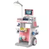 LEAN TOYS Conjunto de médico-dentista com carrinho médico e efeitos de luz, rosa, 26 peças
