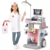 LEAN TOYS Conjunto de médico-dentista com carrinho médico e efeitos de luz, rosa, 26 peças
