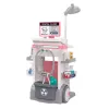 LEAN TOYS Conjunto de médico-dentista com carrinho médico e efeitos de luz, rosa, 26 peças