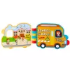 LEAN TOYS Livro de aprendizagem interativo veículos, luzes, sons, elementos móveis