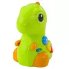 LEAN TOYS Brinquedo interativo para crianças pequenas dinossauro sobre rodas com luz e som