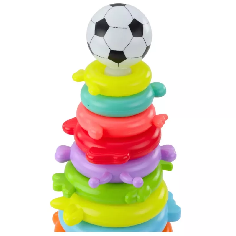 LEAN TOYS Puzzle piramidal educativo com autocolantes, 13 níveis, colorido