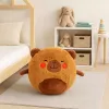 LEAN TOYS Bola saltitante capivara de peluche crescente, castanha, bomba, 50 cm