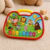 LEAN TOYS Quadro de aprendizagem interativo mundo animal, instrumentos, piano
