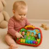 LEAN TOYS Quadro de aprendizagem interativo mundo animal, instrumentos, piano