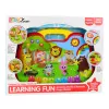LEAN TOYS Quadro de aprendizagem interativo mundo animal, instrumentos, piano