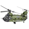 LEAN TOYS Conjunto de blocos de construção helicóptero militar CH-47 Chinook, 1451 peças