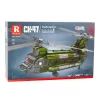 LEAN TOYS Conjunto de blocos de construção helicóptero militar CH-47 Chinook, 1451 peças