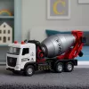 LEAN TOYS Betoneira veículo de obra cabina metálica tambor rotativo luzes sons
