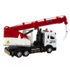 LEAN TOYS Camião com grua, cabina metálica, lança ajustável, sistema de luz e som