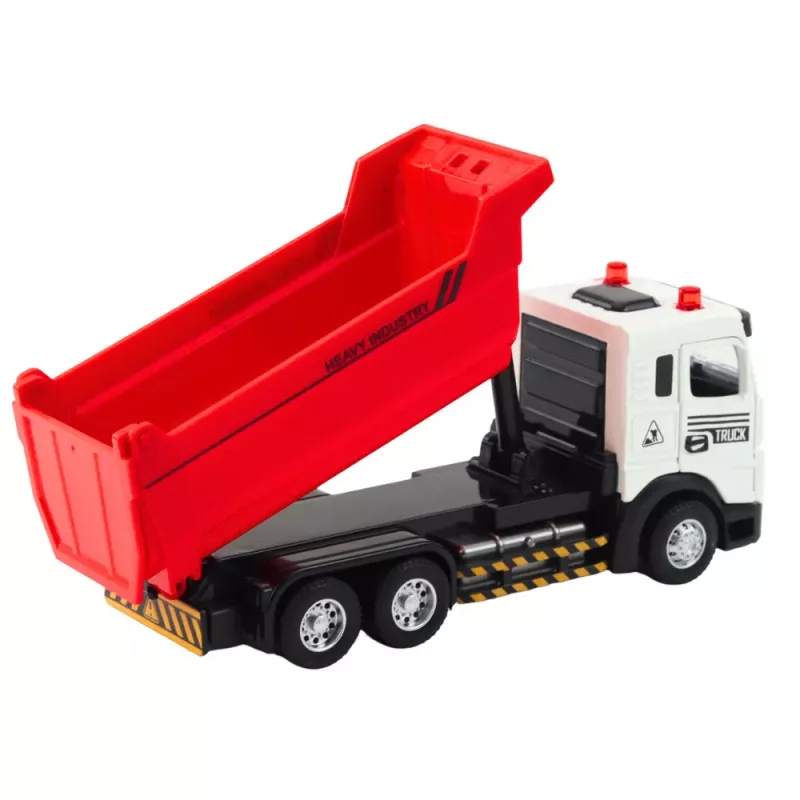 LEAN TOYS Camião basculante com cabina metálica, caixa móvel, luzes e sons