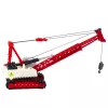 LEAN TOYS Grua de rastos com ajuste de luz, sons, metal, 1:14, veículo de obra RC