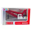 LEAN TOYS Grua de rastos com ajuste de luz, sons, metal, 1:14, veículo de obra RC
