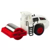 LEAN TOYS Cilindro compactador de obra, rolo rotativo metálico, luzes, sons