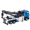 LEAN TOYS Camião grua veículo reboque cabina metálica luzes sons