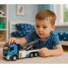 LEAN TOYS Camião grua veículo reboque cabina metálica luzes sons