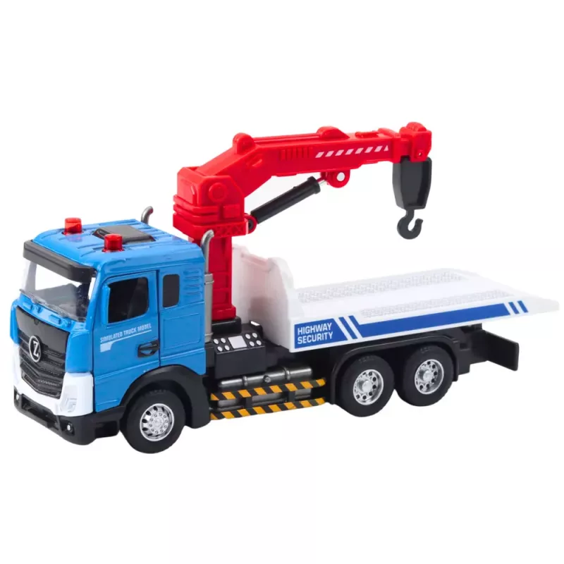 LEAN TOYS Veículo de reboque com cabina metálica, luzes e sons
