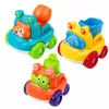 LEAN TOYS Conjunto de veículos de obra com animais para crianças pequenas colorido 3 unid.