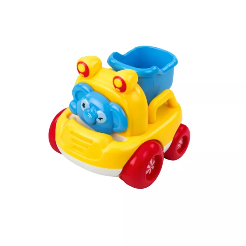 LEAN TOYS Conjunto de veículos de obra com animais para crianças pequenas colorido 3 unid.