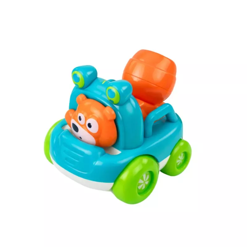 LEAN TOYS Conjunto de veículos de obra com animais para crianças pequenas colorido 3 unid.