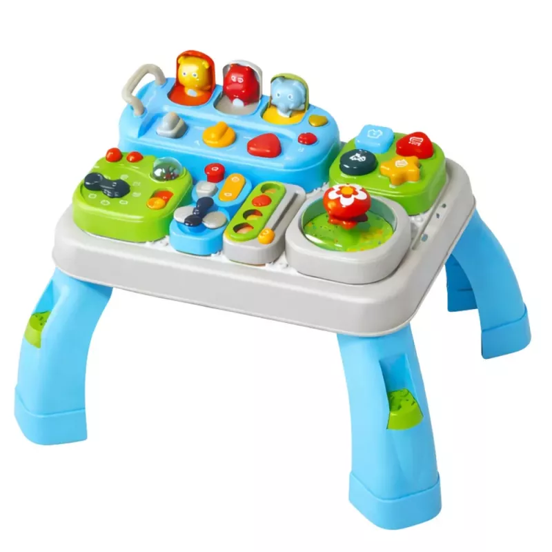 LEAN TOYS Mesa de aprendizagem interativa para crianças pequenas com módulos sonoros
