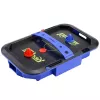 LEAN TOYS Mesa de air hockey jogo de destreza para crianças discos 43x26 cm