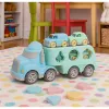 LEAN TOYS Camião reboque brinquedo educativo encaixe com carros blocos pastel plástico BIO