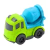 LEAN TOYS Conjunto de veículos de obra: carros, betoneira, camião com gancho, BIOPlastic