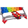 LEAN TOYS Blocos de tabuleiro arco-íris pista de bolas jogo de apanhar bolas 477 peças