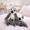 LEAN TOYS Peluche lémure peluche com velcro para pendurar cinzento 35cm
