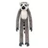 LEAN TOYS Peluche lémure peluche com velcro para pendurar cinzento 35cm