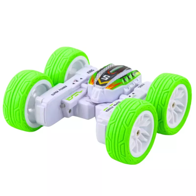 LEAN TOYS Carro todo-o-terreno acrobático com controlo remoto 360° verde 1:32